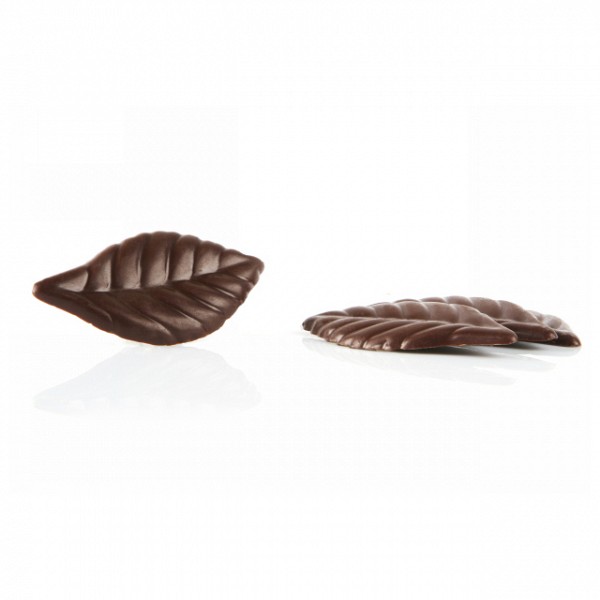 Čokolada v obliki dekorativnih listkov