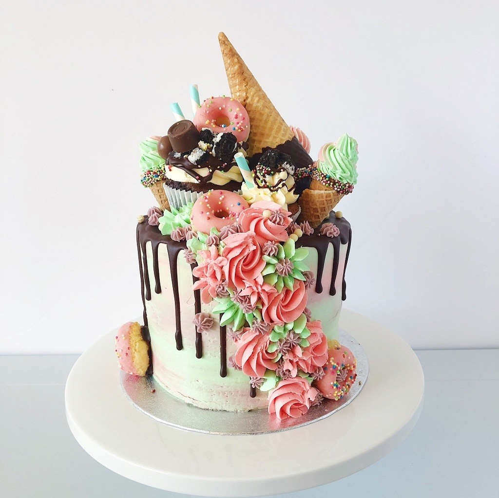 Sladoledna torta kot sladoled na poroki
