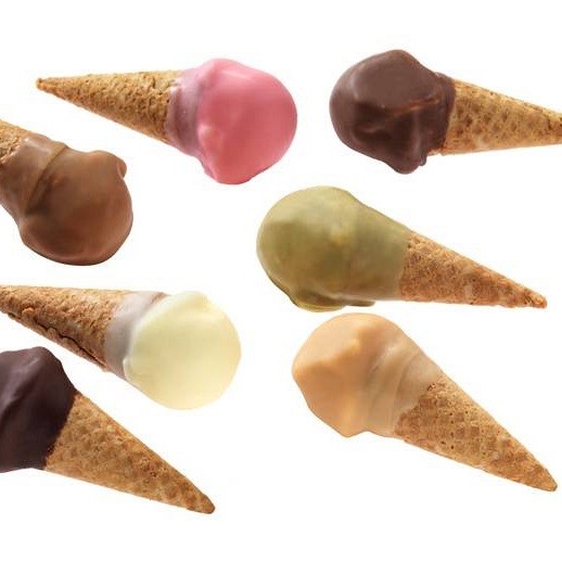 Mini korneti s prelivom iz bele čokolade